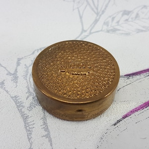 Vintage June Saville London powder compact, small Art Deco compact mirror, collectable vintage powder compact