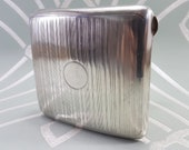 Antique silver cigarette case, sterling silver card case, Georgian silver cigarette case, collectible antique silver