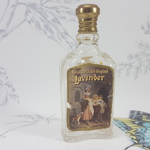 Vintage Yardley&#39;s Lavender Perfume Bottle: Kolekcjonerska reklama zapachów