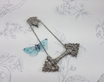 Victorian Anchor Needle Case: Antique Chatelaine Sewing Tool
