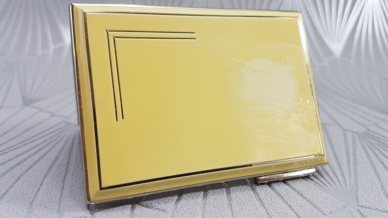Art Deco powder compact Rowenta compact mirror vintage gifts for her collectible Art Deco compact