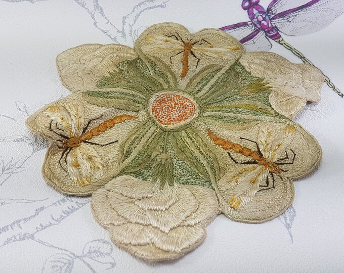 Vintage Embroidery Crewel Work Antique Crewel Work Mat Silk Etsy UK