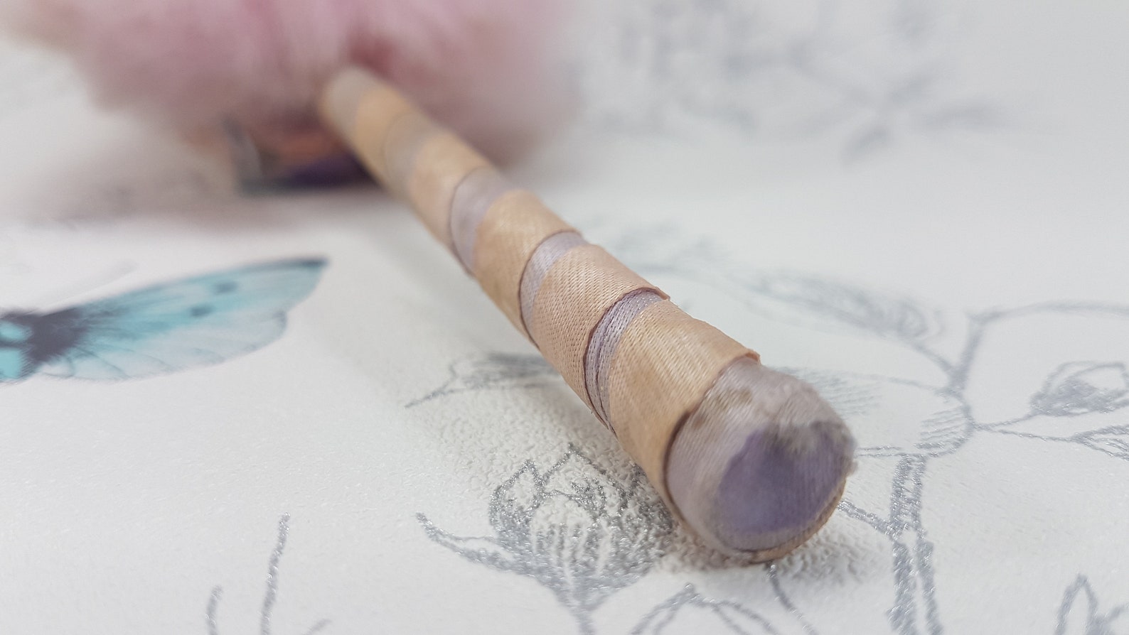 1920s Powder Puff Wand Art Deco Powder Puff Wand Vintage Etsy UK