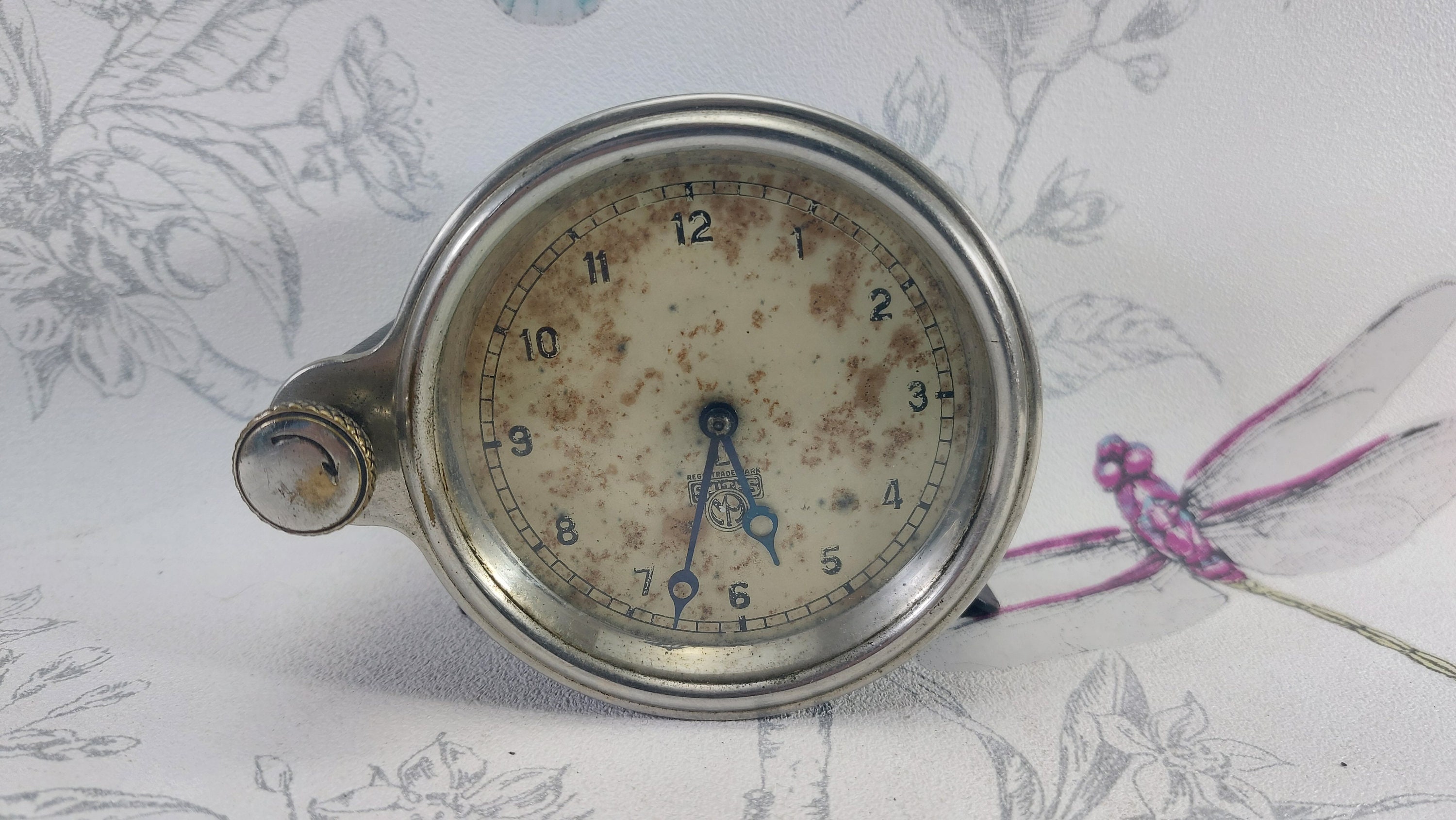 Pince d'horloge de tableau de bord Smiths pour voiture classique