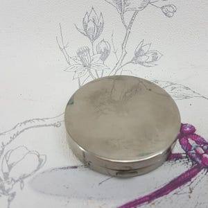 Vintage Coty Powder Compact: Small Silver Tone French Vanity