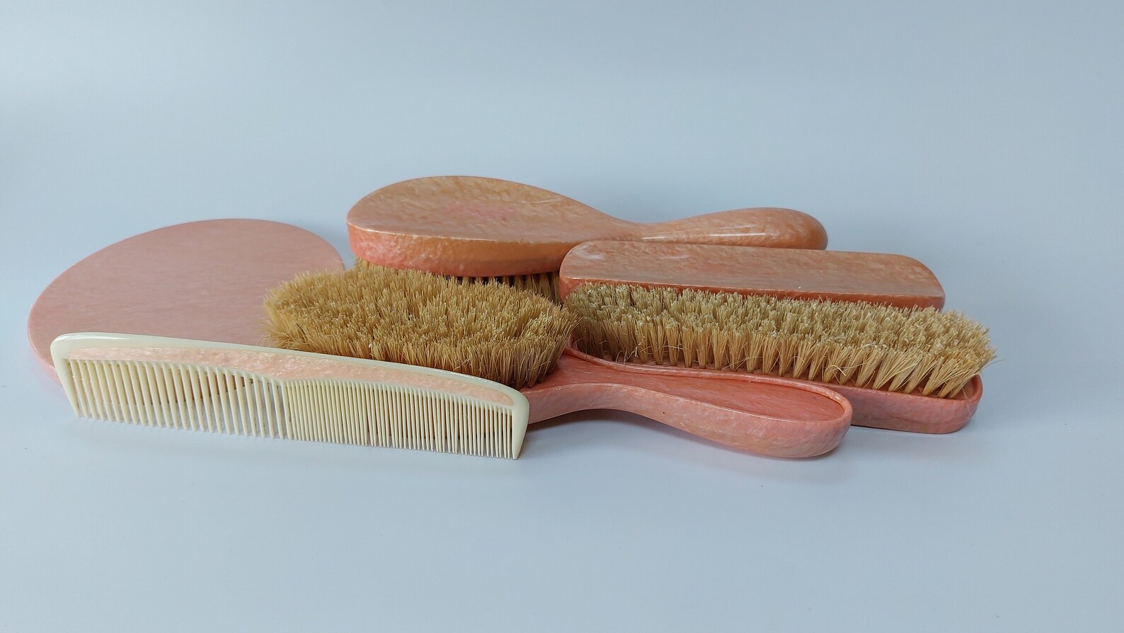 Vintage Midcentury Vanity Set Vintage Pink Plastic Vanity Etsy UK