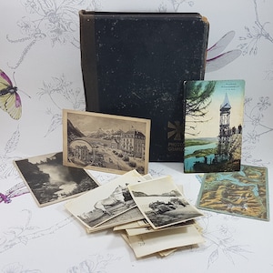 1920er Jahre Fotoalbum voller Fotografien, Mitte 20er Jahre Fotoalbum von Reisen in Frankreich und der Schweiz