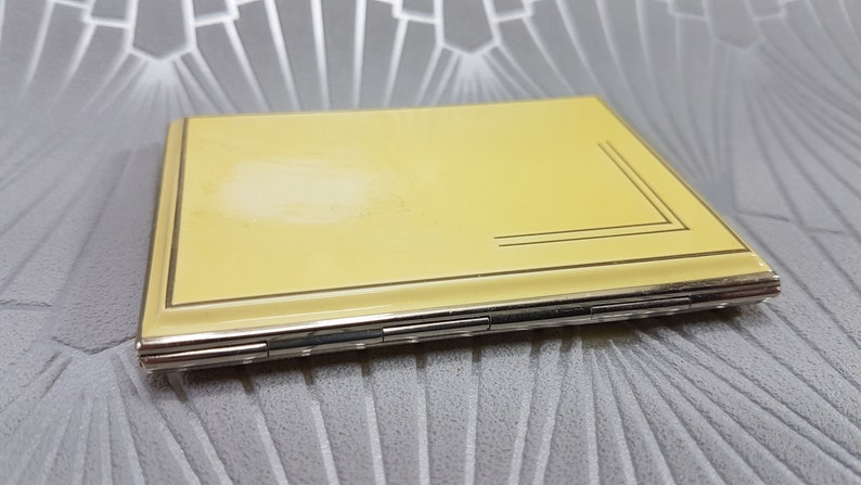 Art Deco powder compact Rowenta compact mirror vintage gifts for her collectible Art Deco compact