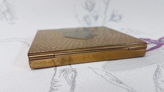 Vintage Dorothy Gray powder compact, gold tone co… - image 9