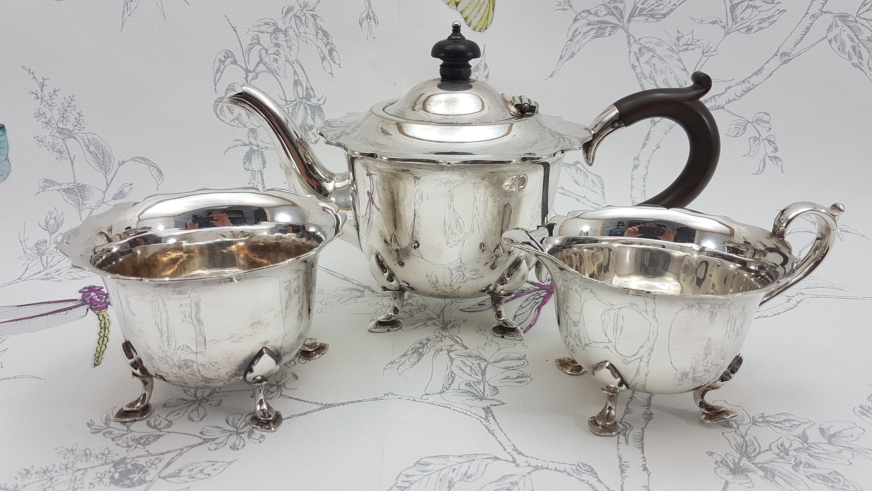 アンティーク マッピン＆ウェッブ シルバープレート ティーセット