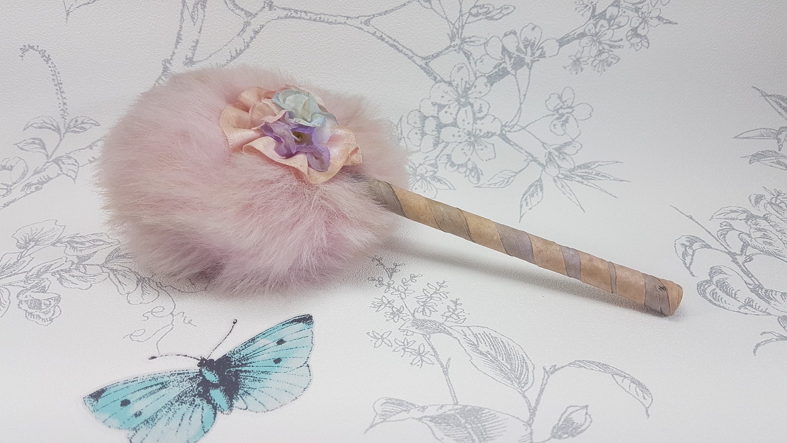 1920s Powder Puff Wand Art Deco Powder Puff Wand Vintage Etsy UK