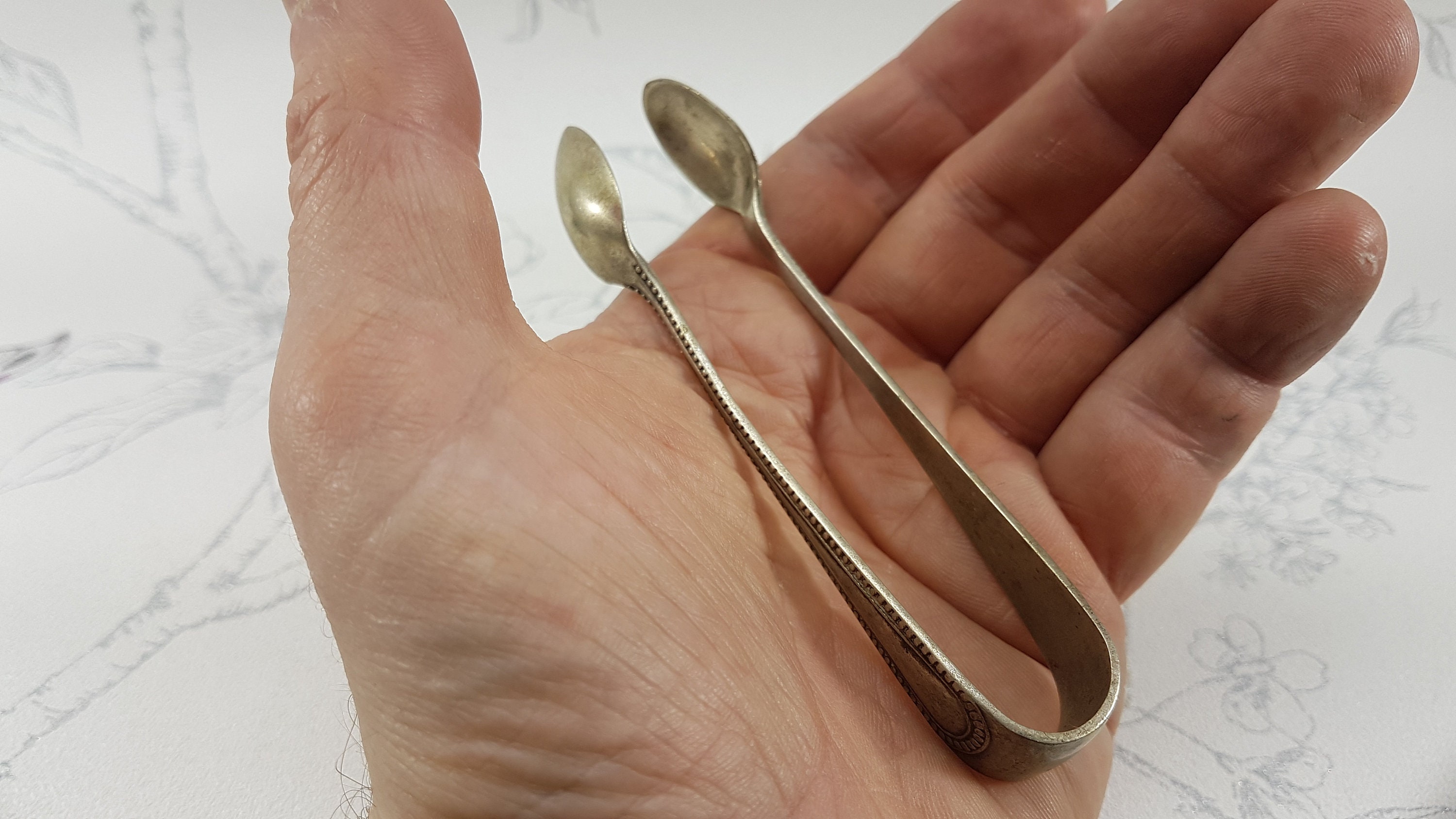 Vintage EPNS Sugar Tongs Antique Silver Plated Sugar Tongs Etsy