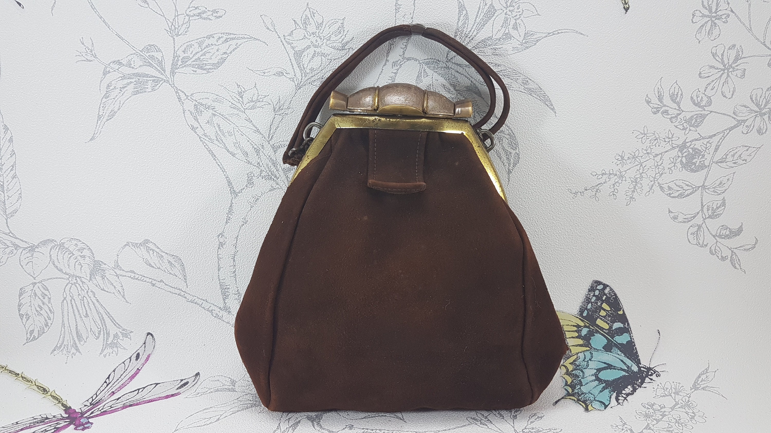 Vintage Art Deco Style Beaded Evening Clutch/Handbag - Daisy Lain