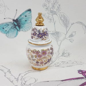Vintage porcelain solid perfume bottle, Greek Venus solid perfume porcelain bottle with dabber