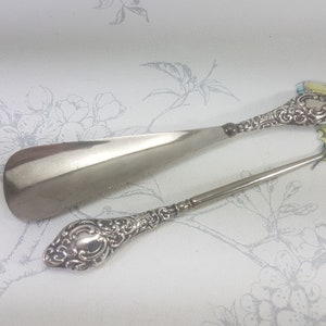 Antique sterling silver shoe horn 