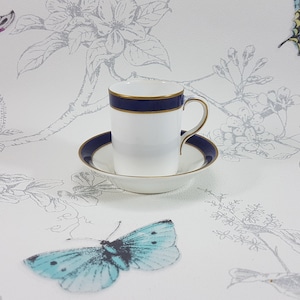 Mitasse Royal Worcester, tasse et soucoupe antiques 1911, mitasse Royal Worcester en porcelaine fine