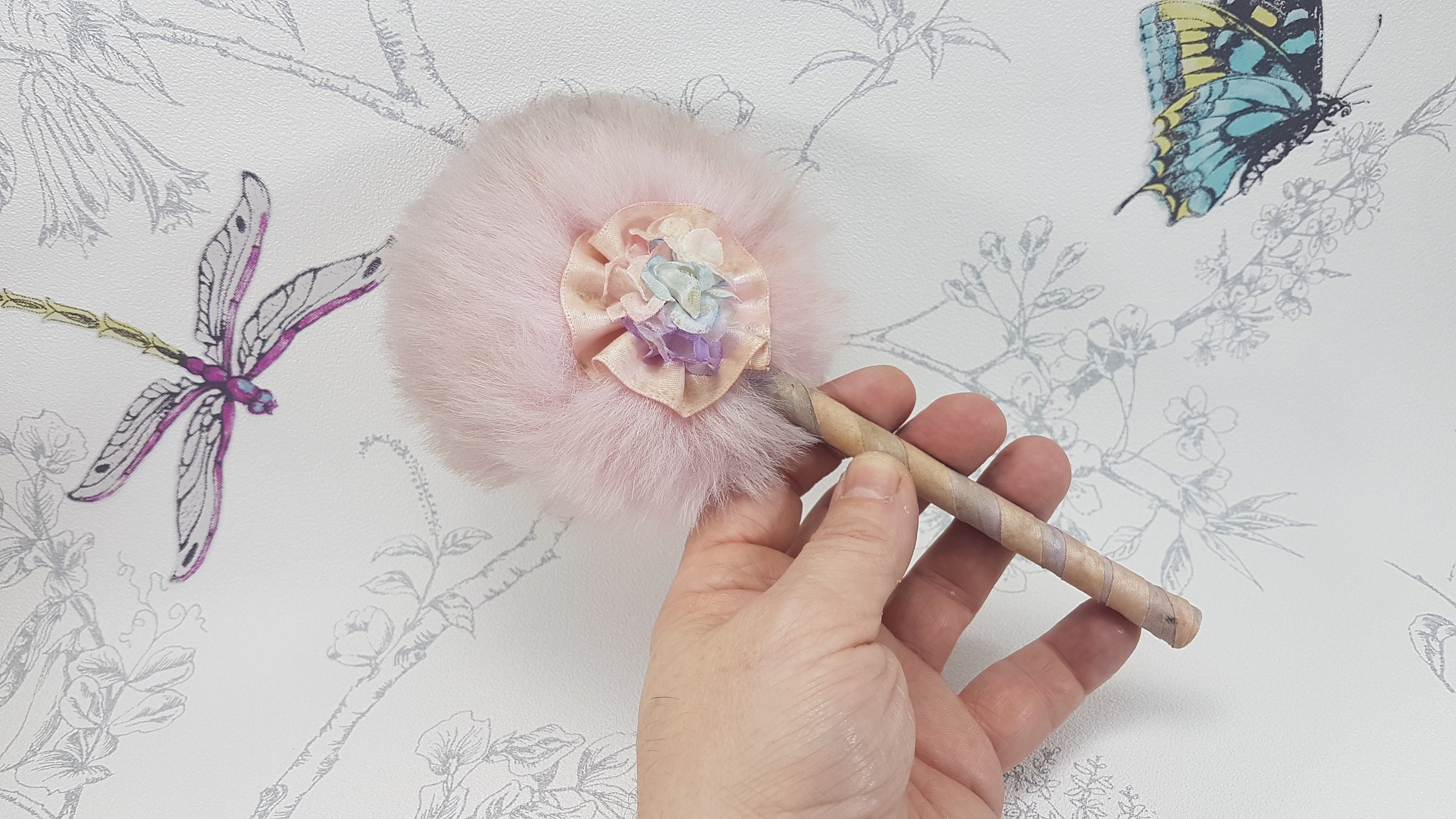 1920s Powder Puff Wand Art Deco Powder Puff Wand Vintage Etsy UK