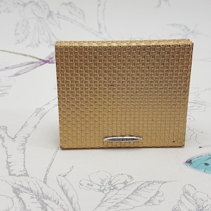 Specchio compatto vintage Revlon: color oro con decorazioni in strass