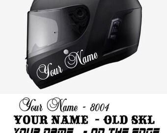 Motorcycle Helmet Decal Etsy