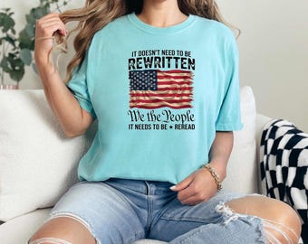 We The People PNG: American Flag Constitution Design (Digital Download)