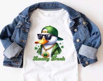 Pato de la suerte de San Patricio PNG: Diseño de camiseta (Descarga digital)