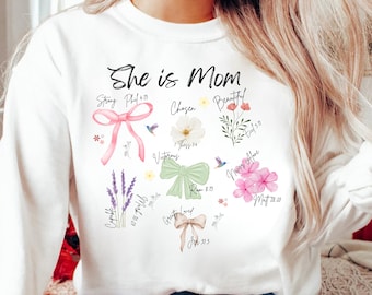 Elle est maman PNG : conception de versets bibliques chrétiens (téléchargement numérique)