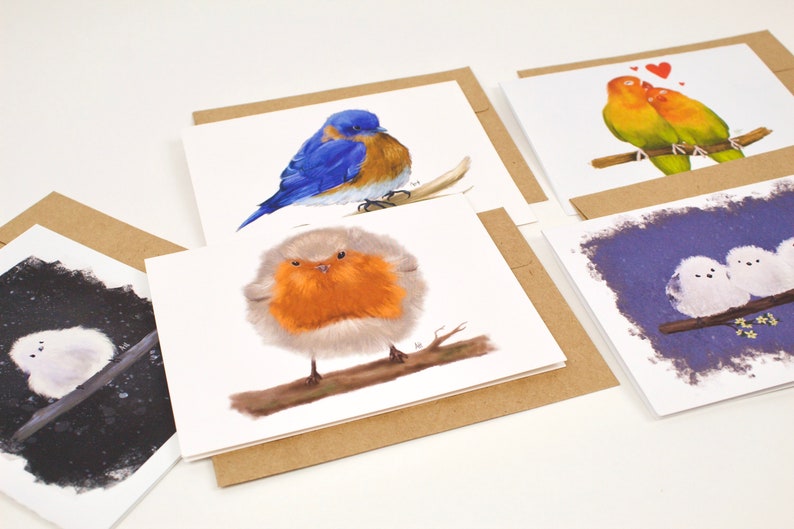 Assorted Bird Cards Bird Greeting Cards Bird Note Cards Etsy