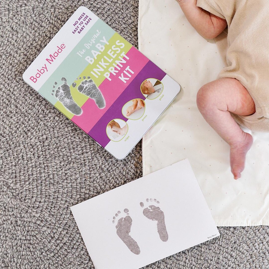 Inkless Baby Handprint & Footprint Kit: Non-toxic Newborn Keepsake ...