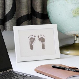 Baby Hand & Foot Inkless Print Kit: White Keepsake Frame, Mess-Free