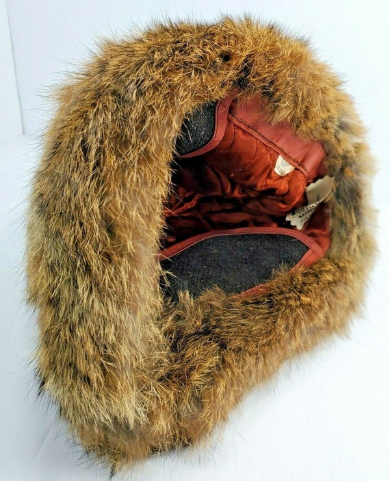Vintage Rabbit Fur Cossack Hat North King French Fur Made in  display picture 2