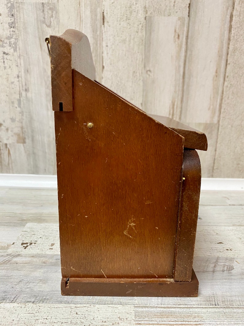 Rustic Primitive Farmhouse Kitchen Decor SPECIAL SALE **Vintage Kimco Recipe Box Wooden for Wall or Countertop Storage 1970s wall box
