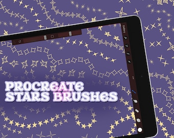Stars string procreate brush | Procreate stars strings stamp | brushes for procreate | Procreate Brushes Brush bundle star stamps