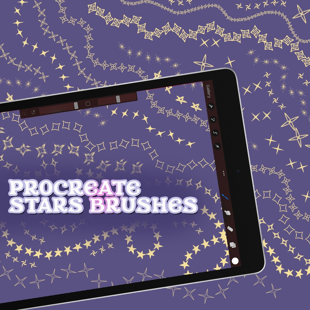 Stars String Procreate Brush | Procreate Stars Strings Stamp | Brushes ...