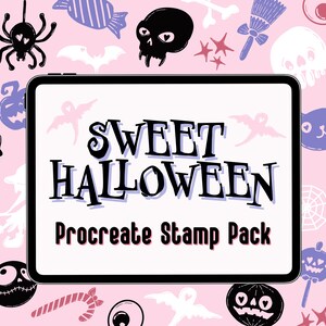 Halloween Pumpkin Scull Magic brushes Procreate - Stamps digital for iPad