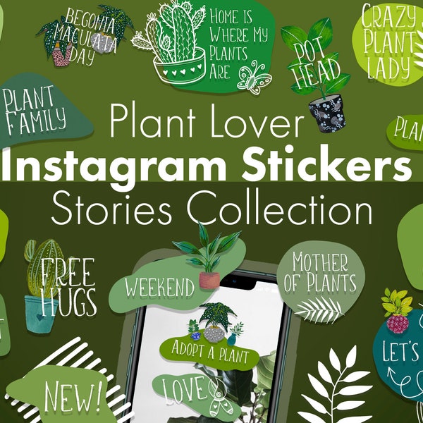 Flower Instagram Story Stickers Etsy