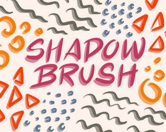 Shadow Brush for Procreate - Stamps digital for iPad