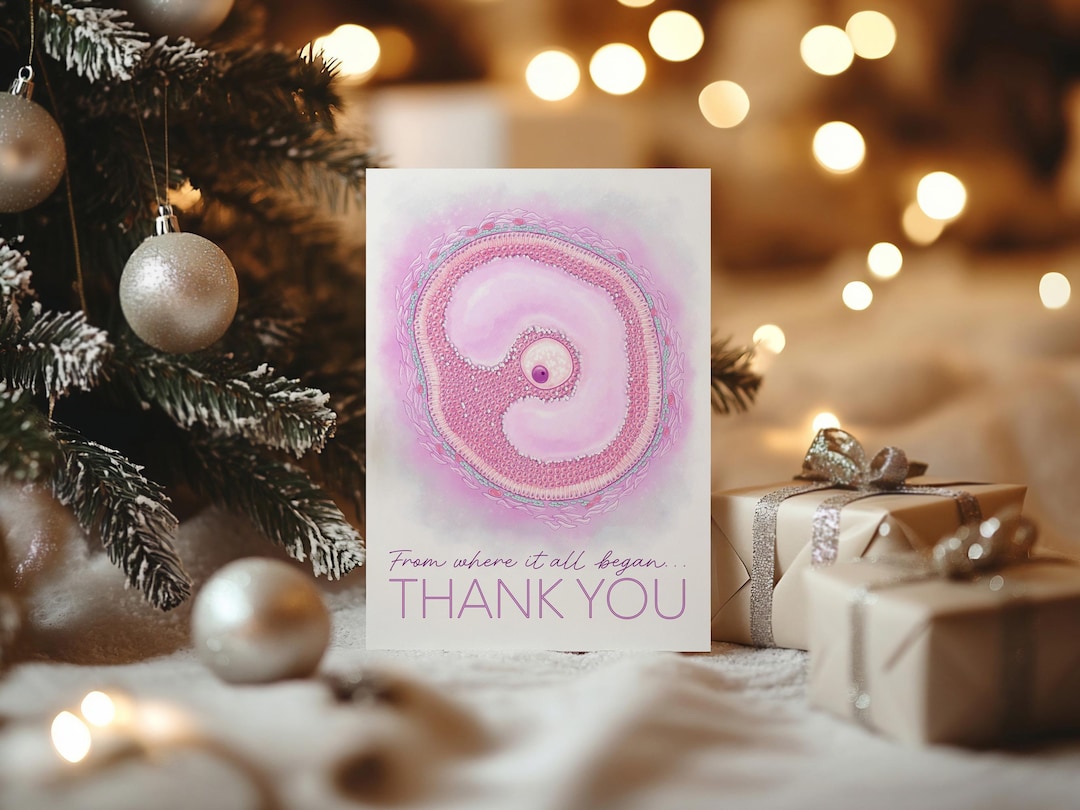 Fertility Doctor Thank You Card, Ob-gyn Appreciation Card, Ovarian ...