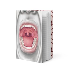 Mundanatomie-Notizbuch für Zahnarzt, Hardcover-Notizbuch mit Mundhöhlen-Illustration, Geschenk für Zahnärzte, Zahnarzt-Briefpapier