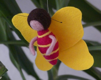 Butterfly felted harbinger of spring