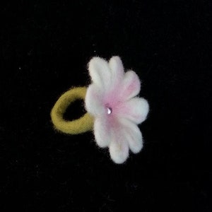 Flower ring felted image 3