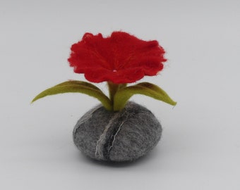 Felted flower for decoration