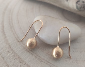 Boucles d'oreilles argent plaqué or, Argent massif, Argent 925, Vermeil, Boules