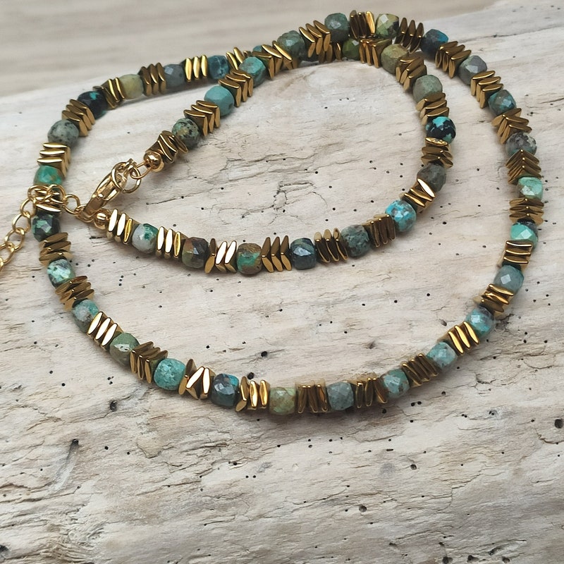 Precious Natural Stone Necklace