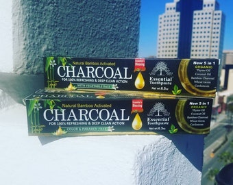 All Natural Bamboo Activated Charcoal Refreshing and Deep Clean Action Toothpaste