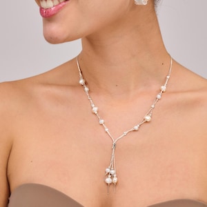 Pink Pearl Pendant Necklace Delicate and Elegant, Pearl Drop Necklace, Feminine Pink Beauty, pink pearl necklace, unique pearl pendant, Gift