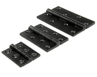 Jones & Grey Black Cast Iron Butt Door Cabinet Hinges