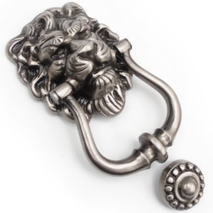 Lion's Head Door Knocker - D069L-1118 - Antique Door Knockers - View #3