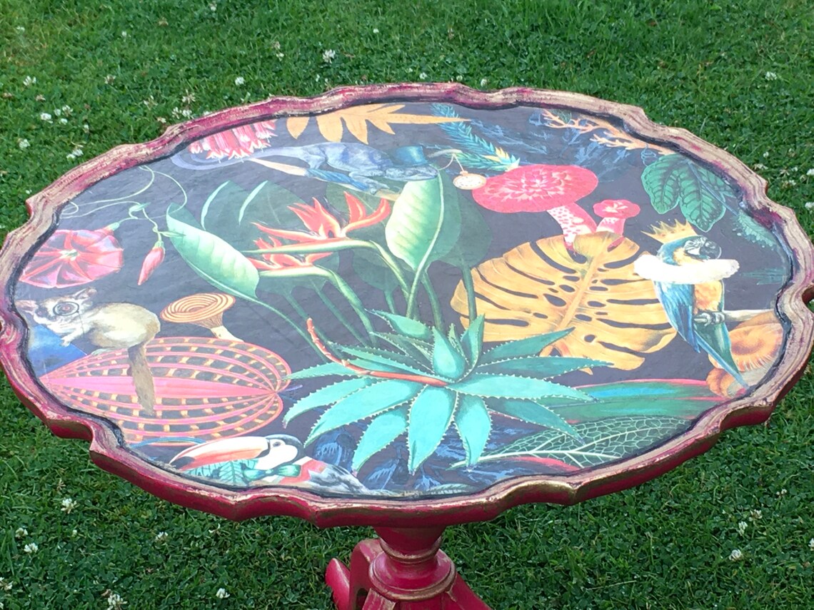 Bespoke antique flip top occasional table Etsy