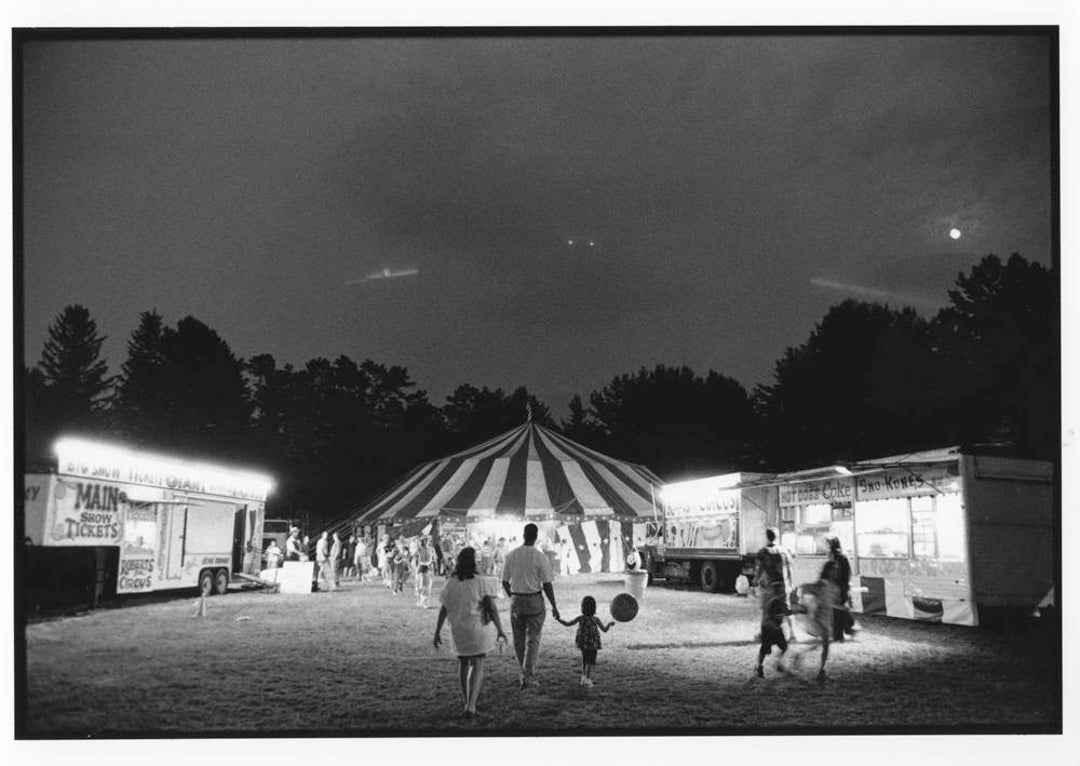 Evening at the Circus Circus Circus Tent Black and White - Etsy