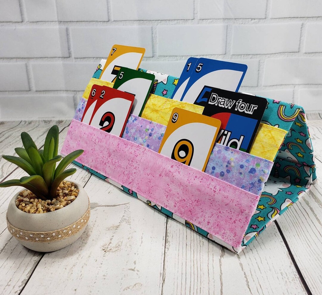 Card Caddy Card Holder Playing Card Holder Childs Card Etsy